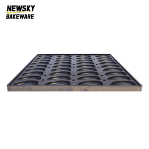Moules <span class=keywords><strong>à</strong></span> gaufres en aluminium antiadhésifs écologiques en forme de 36 petites bananes, 600*800*32mm, pour boulangerie commerciale - Product Image 4