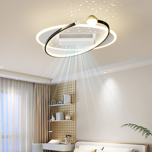 Hiện đại hiện đại DC động cơ quạt trần với ánh sáng Led điều khiển từ xa cơ thể acrylic cho phòng khách ứng dụng - Product Image 4