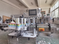 Mesin Cetak Label Stiker Elektrik untuk Industri Pengemasan Botol, Printer Label Barcode Roll-to-Roll dengan PLC dan Motor