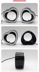 Feux de jour à <span class=keywords><strong>LED</strong></span> en forme de cœur de 2,5 pouces, avec cache noir pour <span class=keywords><strong>projecteur</strong></span> de phare de voiture, DRL, rétrofit DIY, pièces automobiles, RGB multicolore - Product Image 6