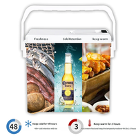 Nevera Portátil Moderna de 22L para Auto, Resistente a Caídas, Aislada Térmicamente, para Camping, Pesca, Grado Alimenticio, Resistente a la Oxidación