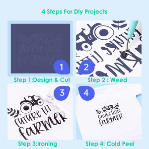 Diylobby Vinyle HTV à changement de couleur UV à changement de couleur Vinyle de transfert de chaleur Lumière du soleil pour T-shirts pour <span class=keywords><strong>Cricut</strong></span> <span class=keywords><strong>ou</strong></span> Silihoutte <span class=keywords><strong>Cameo</strong></span> - Product Image 5