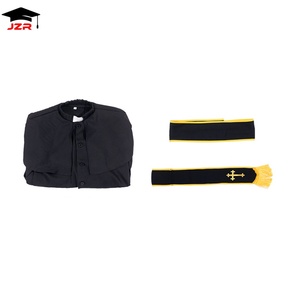 Disfraz de Sacerdote para Fiesta de Halloween, Traje de Padrino para Hombre - Product Image 5