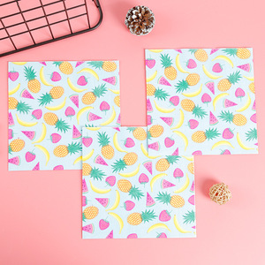 Tùy Chỉnh Dùng Một Lần 2-Ply Đầy Màu Sắc In Bữa Ăn Tối Giấy Khăn Ăn & Serviettes Trong Túi Phong Cách - Product Image 5