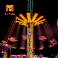 Équipement de parc d'attractions pour adultes : Tour Volante de 15m, Manèges et Attractions de Fête Foraine à Vendre