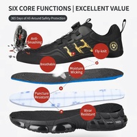 Zapatos de Seguridad Elegantes y Cómodos para Hombre, Parte Superior de Tejido Transpirable, Puntera de Acero Anti-Impactos, Resistentes a Pinchazos, Duraderos