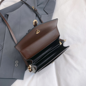 Sac messager vintage personnalisé avec boucle métallique, vert, élégant, pour femmes, en cuir PU, avec poignée supérieure, sac à bandoulière - Product Image 4