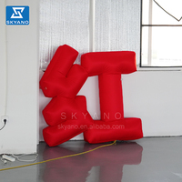 Personnalisation de texte gonflable ballon de lettres 3D panneau publicitaire panneau d'affichage signe ballon de lettres de mot de texte gonflable