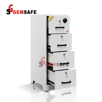 (AD-4CK) tahan api 4 laci kabinet GEMSAFE api File aman keamanan api loker