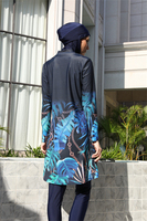 MOTIVE FORCE Bonne qualité Vente en gros Logo personnalisé Mode été Floral Burkinis Maillot de bain musulman Femmes musulmanes Maillot de bain