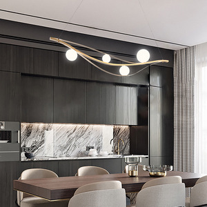 Lámpara de Techo de Diseño Italiano para Restaurante Nórdico, Estilo Postmoderno, Minimalista, de Lujo, Artística, para Bar, Rectangular, Creativa, para Tienda - Product Image 2