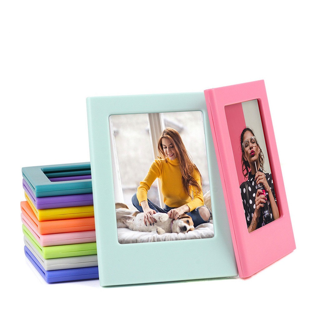 Top Selling Unique Design Ice Cream Photo Box kpop album Plastic PC Photo Acrylic Frame For Fujifilm instax mini film