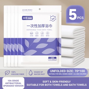 Serviette de Douche Jetable Bio Personnalisée, Nouvelle Serviette de Bain Portable Super Absorbante et Écologique pour Hôtels et Voyages - Product Image 5