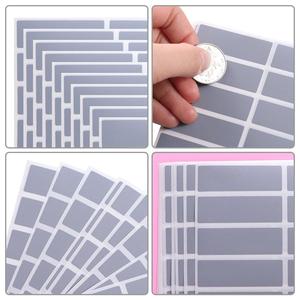 100 Pezzi di Adesivi Rettangolari in Plastica CW, <span class=keywords><strong>Divertenti</strong></span> e Creativi, Personalizzabili, con Effetto Scratch-off - Product Image 3