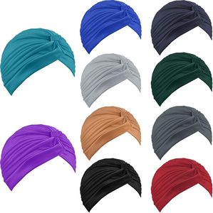 Stretchy Turban Cap Chemo Head Wraps <strong>Cancer</strong> Headwear Bennie Twisted India's <strong>Hat</strong> for Women - Product Image 1