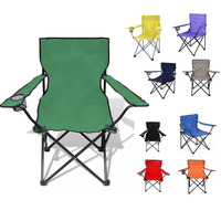 Chaise de pêche pliable en CHA-004 avec logo personnalisé et support pour les mains Chaise mentale pliable d'extérieur