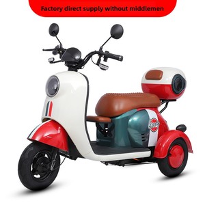Tricycle <span class=keywords><strong>Électrique</strong></span> <span class=keywords><strong>Scooter</strong></span> <span class=keywords><strong>3</strong></span> <span class=keywords><strong>Roues</strong></span> Ouvert Style Rétro Urit 60V Lithium avec Coffre Arrière Double Rétroviseur LED pour Transport Urbain Vente en Gros OEM - Product Image 2