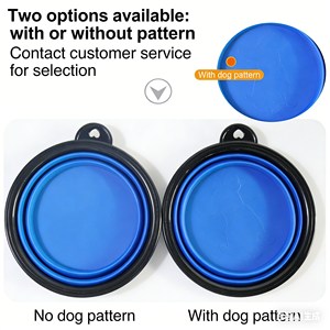 Bol pliable pour chien, sûr, souple et pliable, pour l'eau et la nourriture, pour les voyages, la randonnée, en silicone de qualité alimentaire, pour chien en plein air - Product Image 4