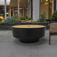 Brasero moderne autoportant de grande qualité en acier inoxydable, sans fumée, pour brûler du bois, portable, pour le camping en plein air, barbecue