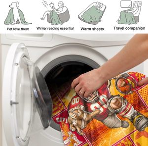 Nueva Manta de Franela de los Kansas City Chiefs, Manta Suave y Cálida para Sofá, Cama o Viajes, Regalo para Fanáticos del Fútbol Americano de los 32 Equipos - Product Image 4