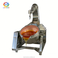 Mélangeur planétaire entièrement automatique, cuiseur à sucre, cuve de cuisson industrielle en cuivre à enveloppe pour la fabrication de bonbons, de caramel, de confiture et de sirop
