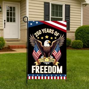 Флаг для сада к 250-летию США, двусторонний патриотический баннер с орлом для улицы и двора, памятный (1776-2026) - Product Image 4