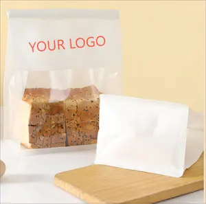 批发吐司袋棒LDPE牛皮纸三明治定制纸设计标志包装塑料印刷面包袋