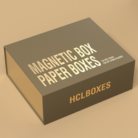 Boîtes cadeaux en carton rigide de luxe avec logo personnalisé, fermeture magnétique, poignée, recyclables, personnalisables pour l'emballage de cosmétiques et de bougies