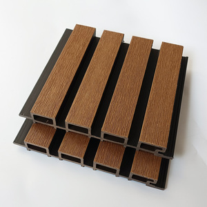 WPC esterno rivestimento flessibile della parete di pannelli di grandi dimensioni <span class=keywords><strong>legno</strong></span> decorativo Wpc impermeabile pannello di parete per la casa decorazione della parete esterna - Product Image 4