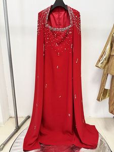 Vestido <span class=keywords><strong>de</strong></span> <span class=keywords><strong>Noche</strong></span> Elegante <span class=keywords><strong>de</strong></span> Crepé Negro <span class=keywords><strong>de</strong></span> Manga Larga con Capa Bordada a Mano, Largo hasta el Suelo, <span class=keywords><strong>de</strong></span> Alta Calidad, el Más Vendido <span class=keywords><strong>de</strong></span> 2026 - Product Image 4