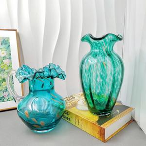 Modern Handmade Blown <strong>Murano</strong> Art Glass <strong>Vase</strong> Elegant Pink Colored Tabletop Decor for Home Hotel Valentine's Day Factory Direct - Product Image 1