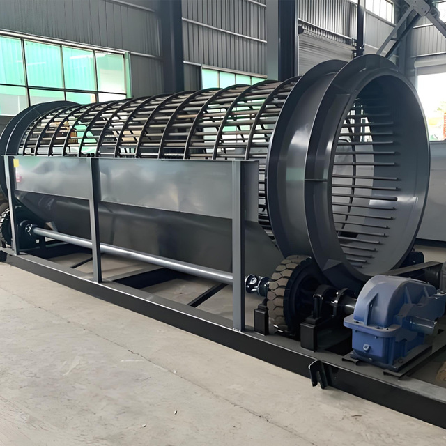 CE Portable Mobile High Efficiency Rotary Drum Filter Trommel Screen Ore Processing Motor Compost Soil Slag Gravel Stone Sand