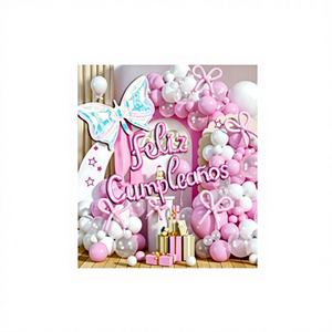 Set de Decoración de Globos Rosas para Cumpleaños de 63 Piezas, Incluye Arco de Globos, Decoraciones para Fiestas, Marca Peiyong, Modelo 61872 - Product Image 1