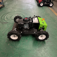 Tondeuse à gazon robuste 550L sur roues, 9HP 224cc, démarrage électrique et lanceur manuel, pour vergers et parcs
