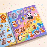 Livre d'autocollants réutilisables en vinyle découpé sur mesure avec petits autocollants pour enfants, idéal pour journal, ordinateur portable et apprentissage précoce