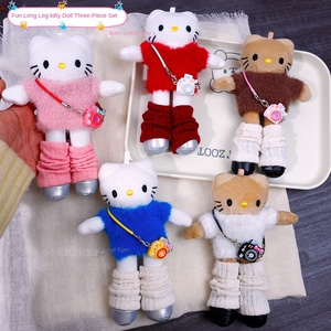 Ensemble de vêtements pour chaton à longues pattes, style fantaisie jeune et cool, comprenant un <span class=keywords><strong>pull</strong></span> en peluche tricoté et des chaussettes, en sac en filet de Chine - Product Image 2