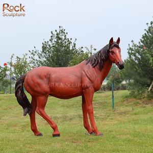 Customized Life Size Fiberglass Horse Statue Resin Animal <strong>Sculpture</strong> Outdoor Garden Mall Decoration Model - Product Image 3