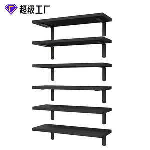 Olympus <b>Wall</b> <b>Shelves</b> 6 Tier Solid Ironwood Floating <b>Shelf</b> Screw Mounted For Bathroom Kitchen Storage - Product Image 4