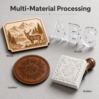 Machine de gravure et de découpe au laser CO2 1080, 1000*800mm, graveur et découpeur laser CNC pour bois, acrylique, cuir, MDF, caoutchouc