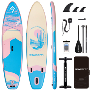 Factory Wholesale Price Fashion Inflatable Standup Sup Paddle Board Isup Surfing Surfboard for Ocean Water Family SUP SC08/1 Inf - Product Image 1