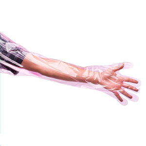 ถุงมือป้องกันมือและแขนสำหรับการผสมเทียมโค แบบใช้แล้วทิ้ง ทำจากวัสดุ PE ยาวถึงไหล่ - Product Image 6