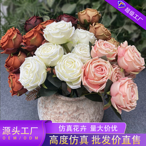 Flores Artificiales Queyiyi, Rosas Reales de 30cm-100cm, Decoración para Bodas y Hogar - Product Image 5