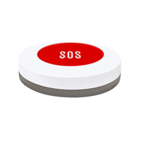 Interrupteur à distance sans fil 3V 433Mhz à 1 bouton rond, bouton SOS de panique, sonnette sans fil pour lit d'hôpital