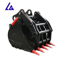 Godet de démolition hydraulique NM500 1200 mm avec pince et pouce pour excavatrice de 25-30 tonnes 336 PC300 pour tri de déchets de construction