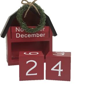 Ornement de bureau de <span class=keywords><strong>calendrier</strong></span> en bois créatif de Noël fait à la main pour cadeau d'enfants et décoration de scène de réception - Product Image 2