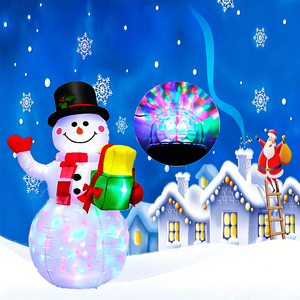 Muñecos Inflables de Navidad con Luz LED Personalizados para Exteriores, Decoración Navideña 2027 - Product Image 1