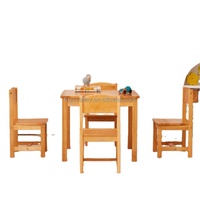 Table et chaise d'étude pour enfant en bois d'intérieur, design moderne pour chambre à coucher