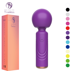 ミニ丸型ヘッドマッサージ<span class=keywords><strong>AV</strong></span>バイブレーター（大人用）-自己快楽用セックストイ 10種類の振動周波数 <span class=keywords><strong>DC</strong></span>充電式 日常防水 - Product Image 1