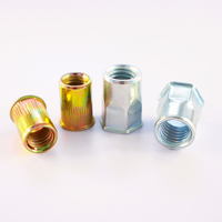 Rivet Nut Galvanis Tahan Korosi Unggul, Kekuatan Tinggi, Permukaan Halus, Tahan Lama, Dapat Digunakan Kembali, Bahan Stainless Steel untuk Pertambangan