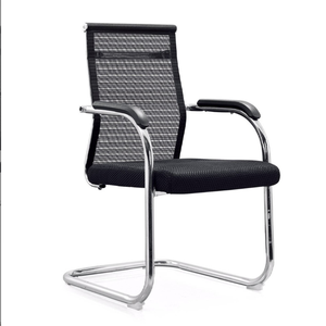 Chaise de salle de conférence ergonomique moderne, hauteur réglable, revêtement en <span class=keywords><strong>cuir</strong></span> synthétique <span class=keywords><strong>noir</strong></span> de haute qualité, pivotante, en acier - Product Image 4